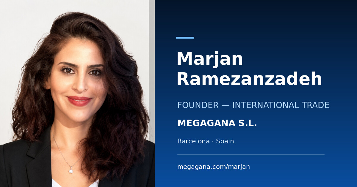 Marjan Ramezanzadeh, Founder of Megagana S.L.